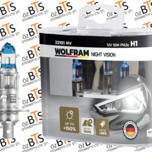 12 VOLT .. H1 55 WATT %150 GÜÇLÜ %20 BEYAZ IŞIK AMPUL .. TAKIM