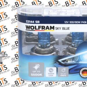 12 VOLT .. H4 100/90 WATT P43T BEYAZ IŞIK 5500K AMPUL .. TAKIM
